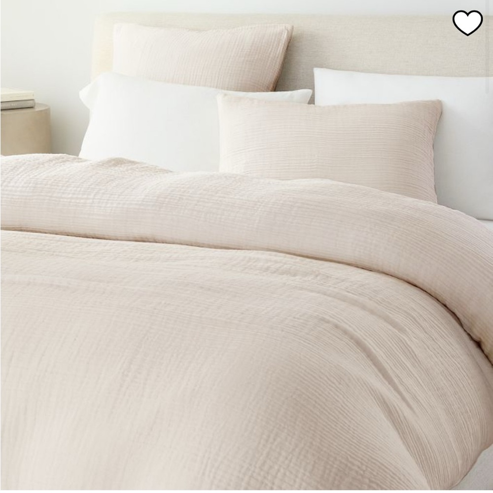 🖤West Elm Dreamy Gauze Cotton Duvet Cover 🖤